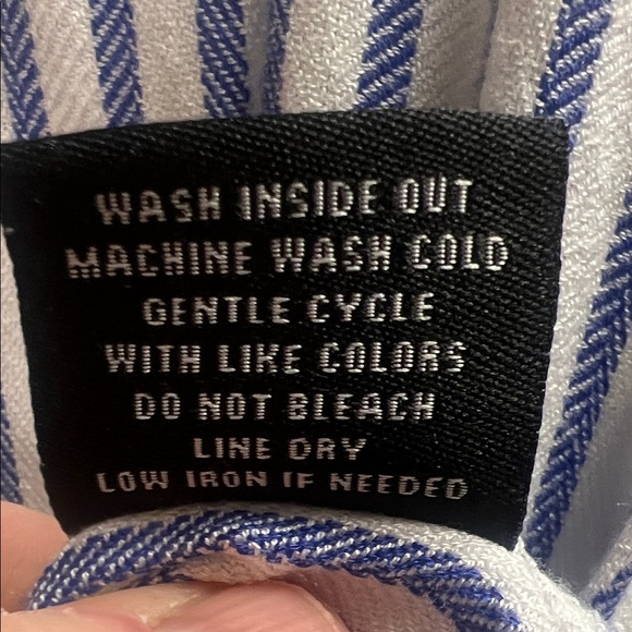 Tinsel Blue and White Striped Shirt - Picture 4 of 5